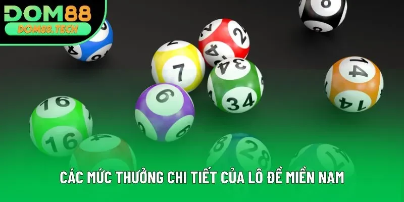 Các mức thưởng chi tiết của lô đề miền Nam Các mức thưởng chi tiết của lô đề miền Nam